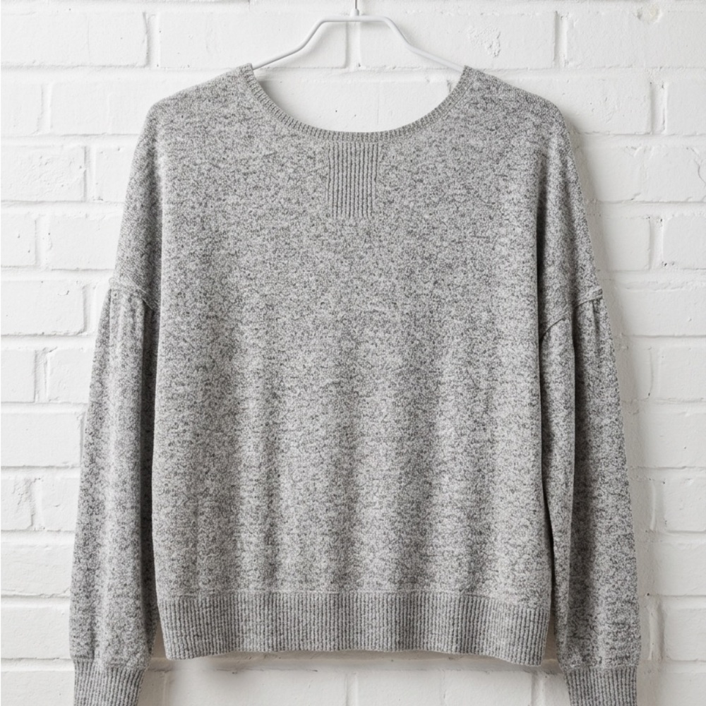 stars above Heather Gray Crewneck Sweater